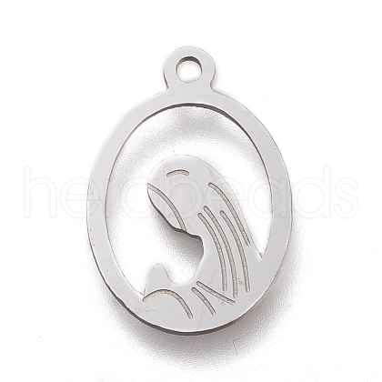 Non-Tarnish 304 Stainless Steel Pendants STAS-M228-S01-P-1