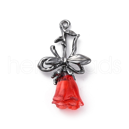 Alloy Resin Pendants PALLOY-V002-05B-1