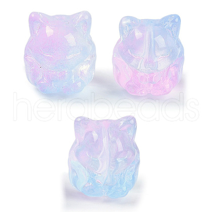Transparent Spray Paint Glass Beads X1-GLAA-H035-01K-1