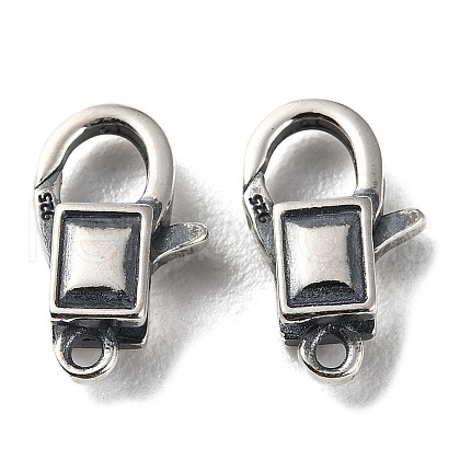 925 Thailand Sterling Silver Lobster Claw Clasps STER-D003-33AS-1