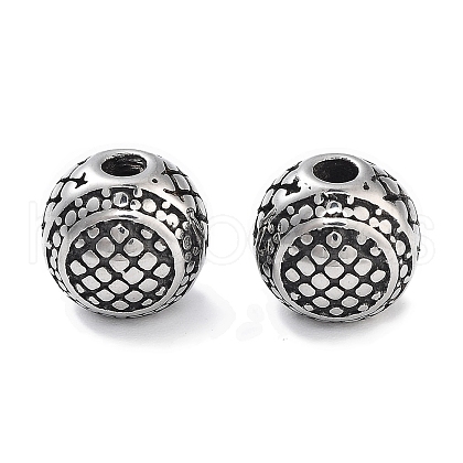 304 Stainless Steel Beads STAS-M057-03AS-1