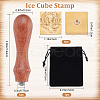 CRASPIRE 1Pc Golden Tone Brass Stamp Head DIY-CP0007-87L-2