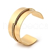 304 Stainless Steel Rhinestone Cuff Bangles for Women BJEW-Z109-04G-02-2