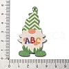 Printed Wood Pendants WOOD-B009-02E-3