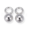 201 Stainless Steel Pendant End Piece STAS-N005-03S-3