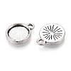 Tibetan Style Alloy Pendant Cabochon Settings PALLOY-N178-02AS-2