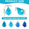 AHADERMAKER 50Pcs 5 Colors Faceted Glass Pendants GLAA-GA0002-03-2
