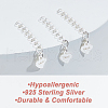 Beebeecraft 10Pcs 925 Sterling Silver Curb Chains Extender STER-BBC0006-12-6