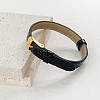 CALFOVERA 1Pc Leather Textured Bracelet Straps Slide Wristbands for Slide Charms AJEW-CL0001-01B-5