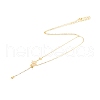925 Sterling Silver Clear Cubic Zirconia Star Tassel Necklace Making STER-T007-106G-1