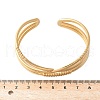 304 Stainless Steel Cuff Bangles for Women BJEW-U032-16G-3