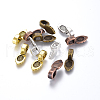 Tibetan Style Glue-on Flat Pad Bails TIBE-X0008-4