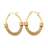201 Stainless Steel Hoop Earrings EJEW-Q026-15G-B-3
