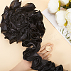 Gorgecraft 4.6~5 Yards Polyester Satin Chiffon Wavy Lace OCOR-GF0003-53A-3