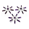 Natural Amethyst 7 Chakra Points Energy Generator DJEW-I016-01P-03-2