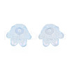 6-Petal Imitation Jelly Acrylic Bead Caps JACR-T002-02C-3