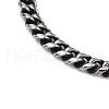Tarnish Resistant Men's 304 Stainless Steel Cuban Link Chain Bracelets STAS-A051-04B-01-2