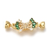 Brass Fold Over Clasps KK-H480-34G-1