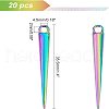  20Pcs Rainbow Color Alloy Pendants FIND-NB0002-28-5