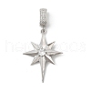 Brass Micro Pave Cubic Zirconia Pendants KK-U047-11P-1