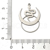 201 Stainless Steel Pendants STAS-I332-02P-3