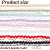 GOMAKERER 32 Yards 8 Colors Nylon Crown Elastic Lace Ribbon OCOR-GO0001-25-2