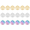 DICOSMETIC 18Pcs 3 Colors 304 Stainless Steel Pendants STAS-DC0011-73-1