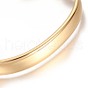 Ion Plating(IP) 304 Stainless Steel Cuff Bangles X-STAS-I110-10-8mm-G-3