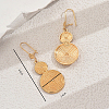 Alloy Flat Round Hoop Earrings AF4583-3