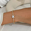 Elegant Geometric Brass Cubic Zirconia Chain Bracelets for Women's Daily Wear SA8702-2-1