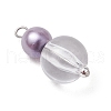 5Pcs Transparent Acrylic Pendants PALLOY-JF03502-4