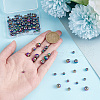   100Pcs 4 Style Rack Plating Rainbow Color 304 Stainless Steel Beads STAS-PH0004-34-3