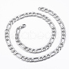 Trendy Men's Figaro Chain Necklaces NJEW-L450-06A-2