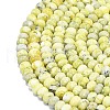 Natural Yellow Turquoise(Jasper) Beads Strands G-P575-A33-6x4mm-3