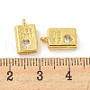 Real 18K Gold Plated Rack Plating Brass Micro Pave Cubic Zirconia Pendants X-KK-R153-03G-3