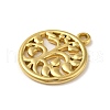 Ion Plating(IP) 304 Stainless Steel Pendants STAS-C104-04G-2