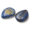 Natural Lapis Lazuli Drop Pendants G-C158-01K-2