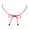 Glass Seed Pendants Necklaces for Women NJEW-MZ00031-3