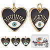 Beebeecraft Brass Micro Pave Cubic Zirconia Pendants KK-BBC0005-07-1