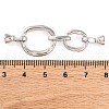 925 Sterling Silver Micro Pave Clear Cubic Zirconia Fold Over Clasps STER-U005-11P-3