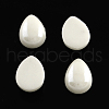 Pearlized Plated Opaque Glass Cabochons X-PORC-S778-5x8-M-2
