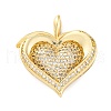 Brass Micro Pave Cubic Zirconia Pendants KK-S510-32G-01-1
