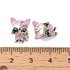 Rack Plating Alloy Enamel European Beads PALLOY-S189-54P-3