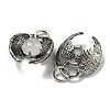 Bat Natural Quartz Crystal Pendants G-F766-03AS-10-2