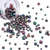 Electroplated Natural Lava Rock Beads G-NB0001-43-1