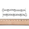 Brass Toggle Clasps KK-G523-02P-3