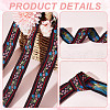 AHADERMAKER 11 Yards Polycotton(Polyester Cotton) Embroidery Flower Ribbon OCOR-GA0001-98A-4