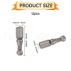 CHGCRAFT 12Pcs Alloy Cord Ends FIND-CA0009-70B-2