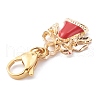 Christmas Theme Alloy Enamel Pendants HJEW-JM00427-02-3