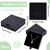 Kraft Paper Necklace Earring Storage Gift Drawer Boxes CON-WH0095-87A-2